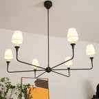 Lustra Suspension Lampe Bougie Noire Évasée - Neutralighting