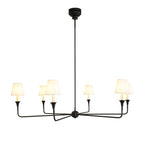 Lustra Suspension Lampe Bougie Noire Évasée - Neutralighting