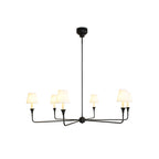 Lustra Suspension Lampe Bougie Noire Évasée - Neutralighting