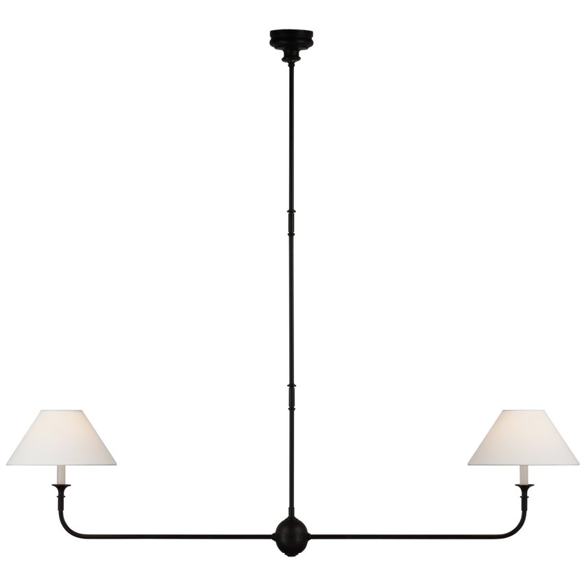 Lustra Suspension Lampe Bougie Noire Évasée - Neutralighting