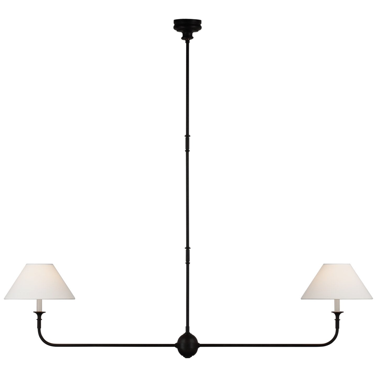 Lustra Suspension Lampe Bougie Noire Évasée - Neutralighting