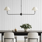 Lustra Suspension Lampe Bougie Noire Évasée - Neutralighting