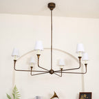 Lustra Suspension Lampe Bougie Noire Évasée - Neutralighting