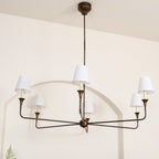 Lustra Suspension Lampe Bougie Noire Évasée - Neutralighting