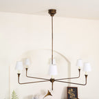 Lustra Suspension Lampe Bougie Noire Évasée - Neutralighting