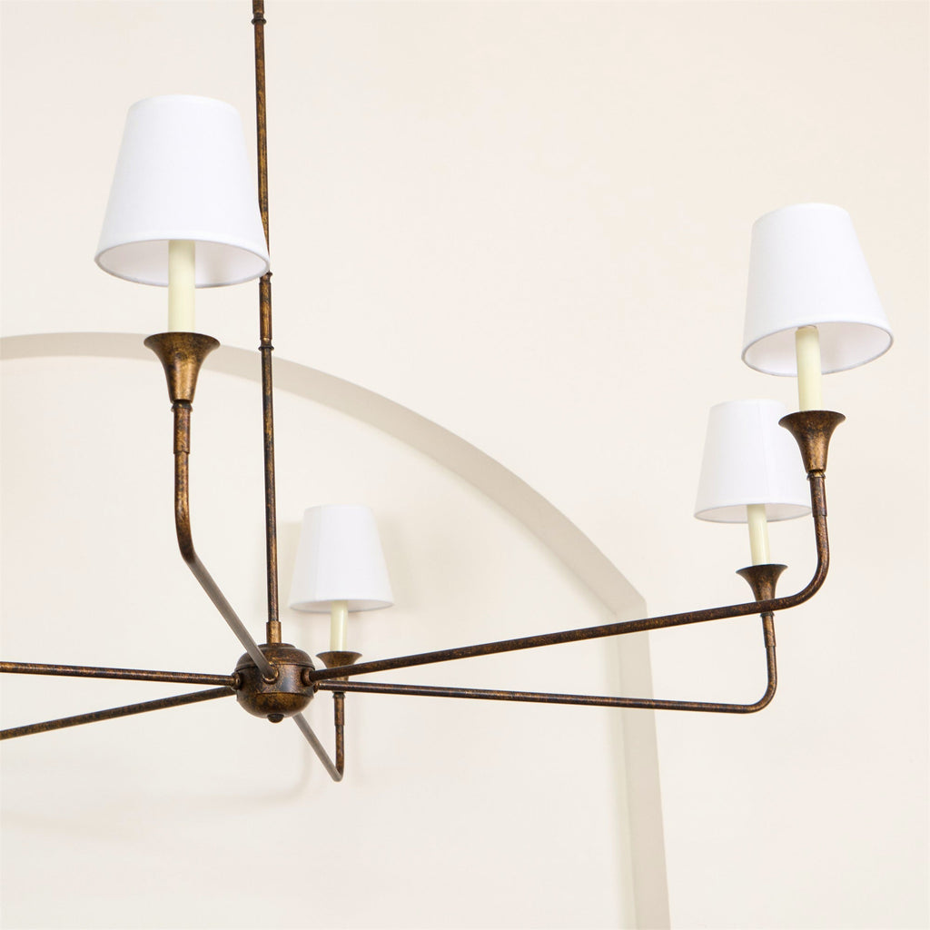 Lustra Suspension Lampe Bougie Noire Évasée - Neutralighting