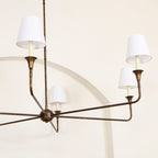Lustra Suspension Lampe Bougie Noire Évasée - Neutralighting