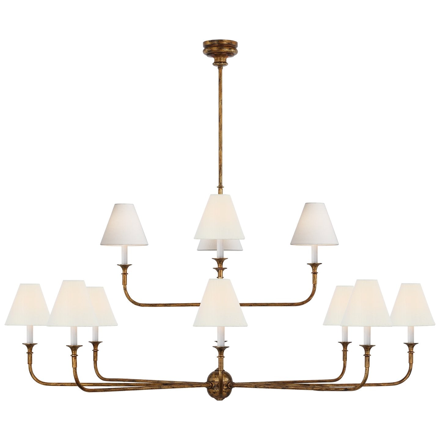 Lustra Suspension Lampe Bougie Noire Évasée - Neutralighting