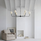 Lustra Suspension Lampe Bougie Noire Évasée - Neutralighting