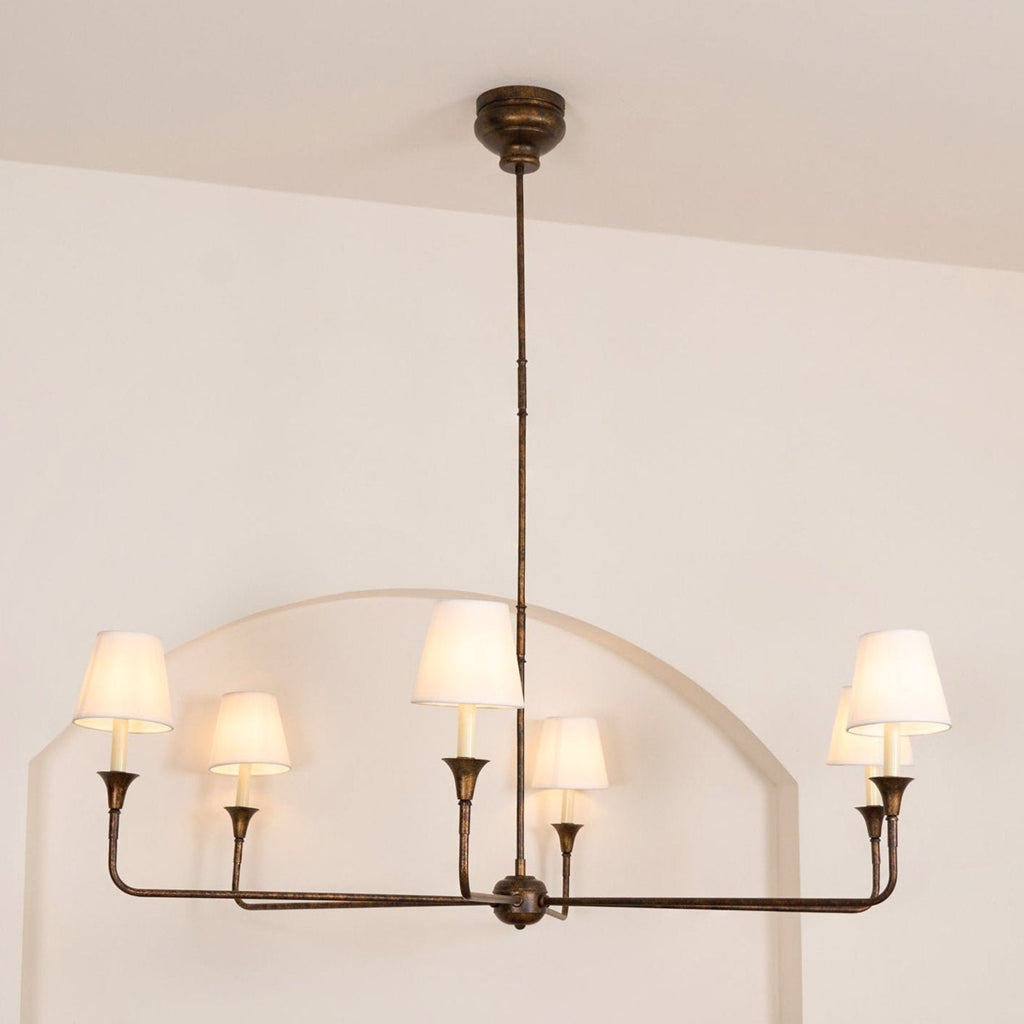 Lustra Suspension Lampe Bougie Noire Évasée - Neutralighting