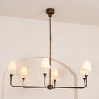 Lustra Suspension Lampe Bougie Noire Évasée - Neutralighting
