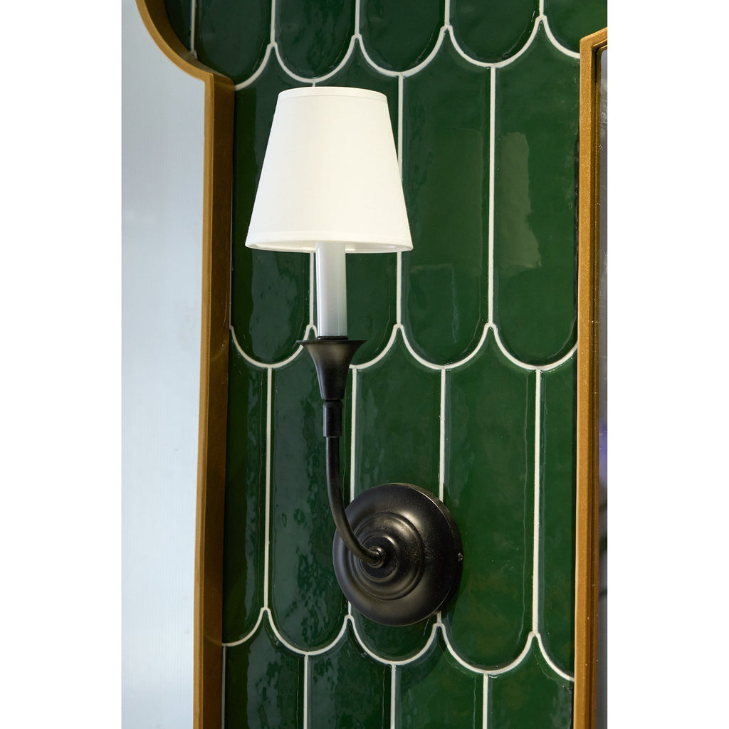 Cygnus Applique Murale Tissu Noir Minimaliste Traditionnelle Moderne - Neutralighting