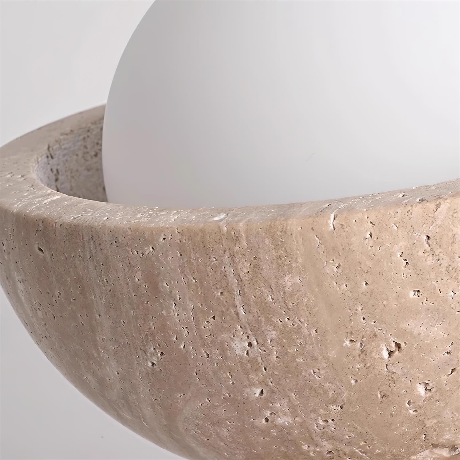 Mysa Plafonnier en travertin Bois - Neutralighting