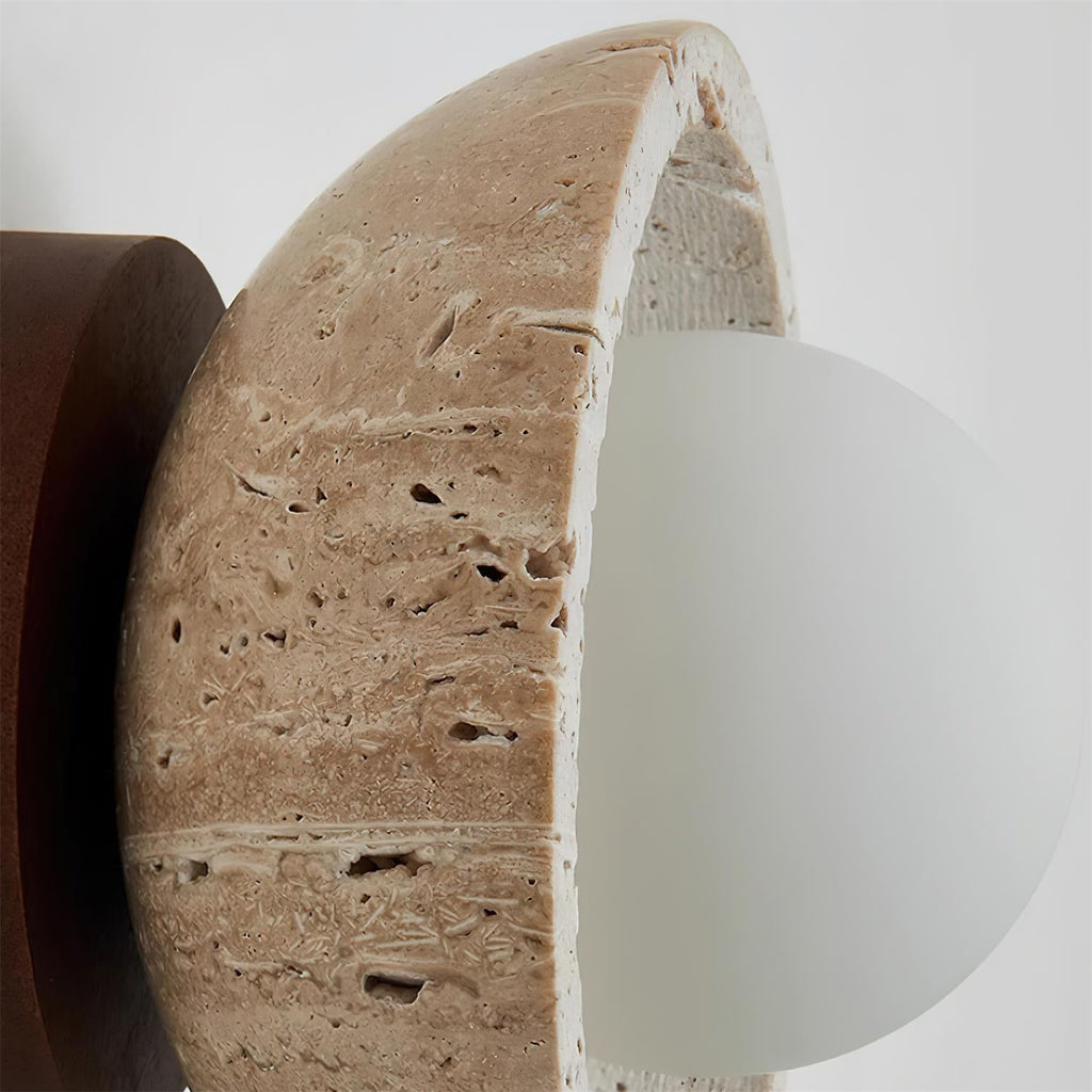 Mysa Plafonnier en travertin Bois - Neutralighting
