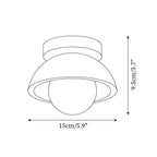 Mysa Plafonnier en travertin Bois - Neutralighting