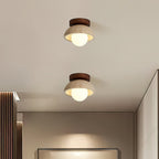 Mysa Plafonnier en travertin Bois - Neutralighting