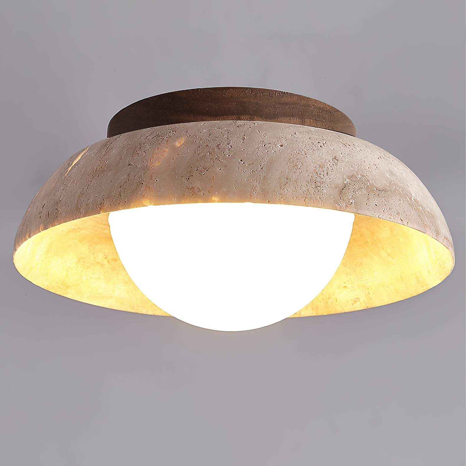 Cuvela Plafonnier Minimaliste Moderne En Travertin - Neutralighting