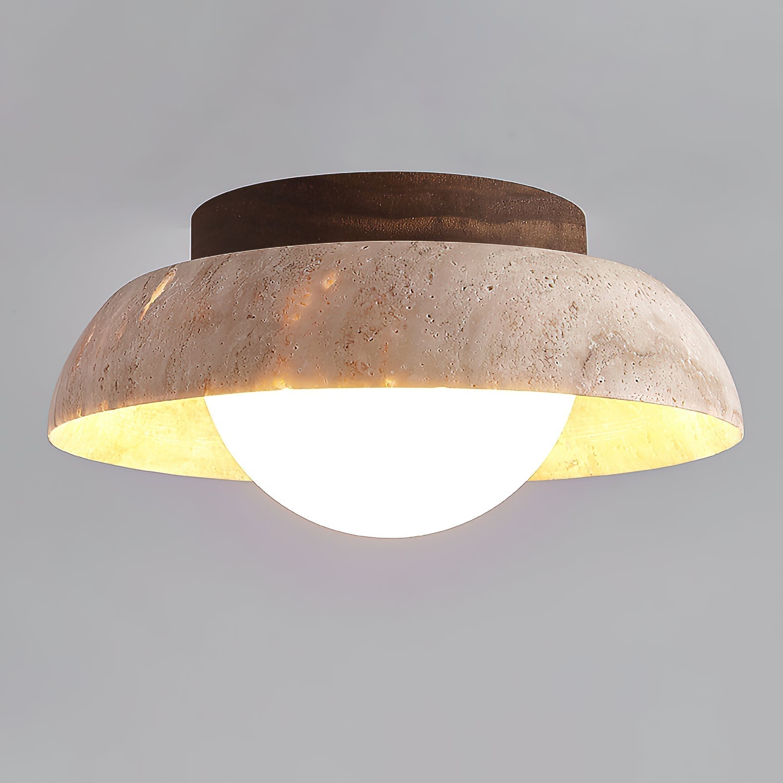 Cuvela Plafonnier Minimaliste Moderne En Travertin - Neutralighting