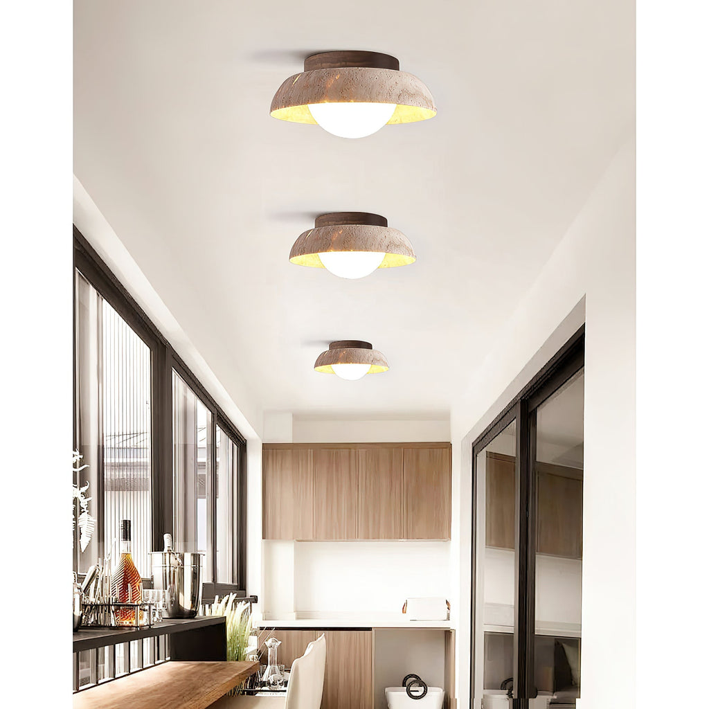 Cuvela Plafonnier Minimaliste Moderne En Travertin - Neutralighting