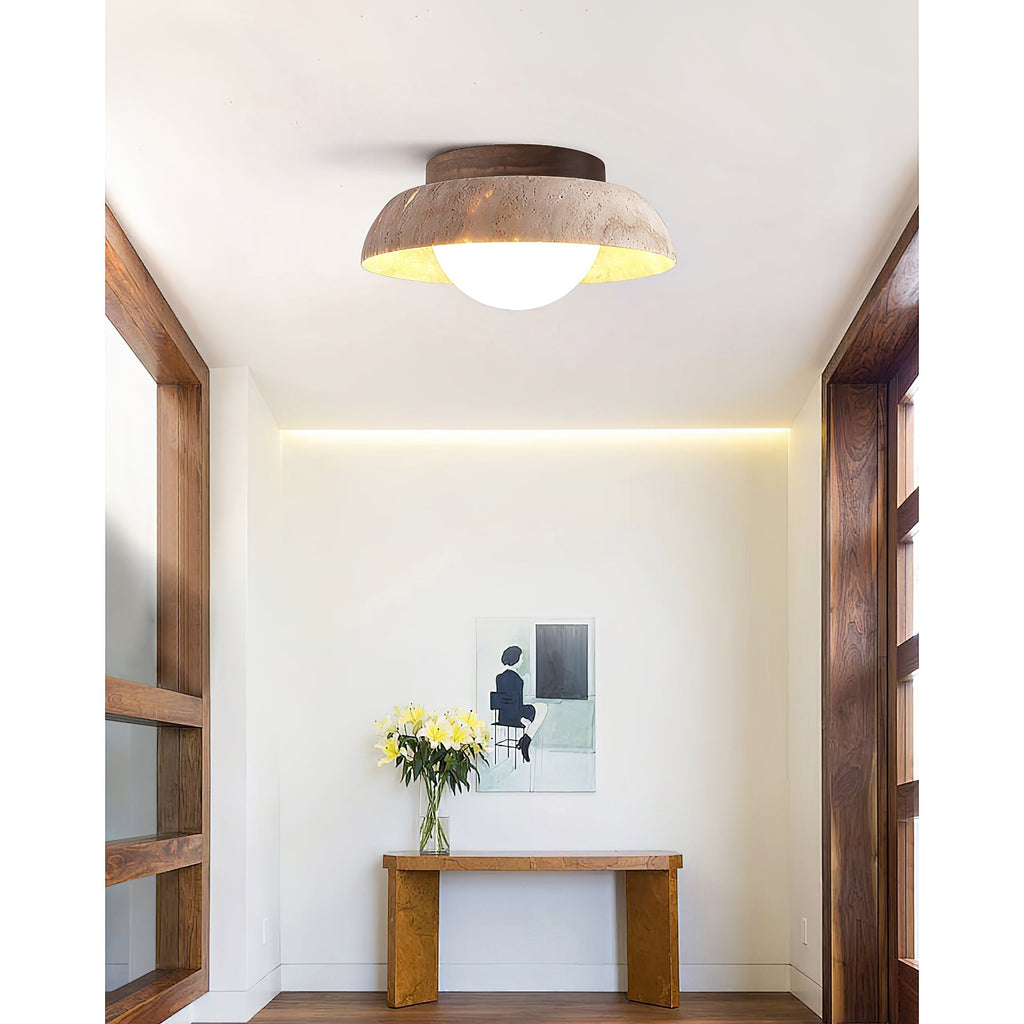 Cuvela Plafonnier Minimaliste Moderne En Travertin - Neutralighting