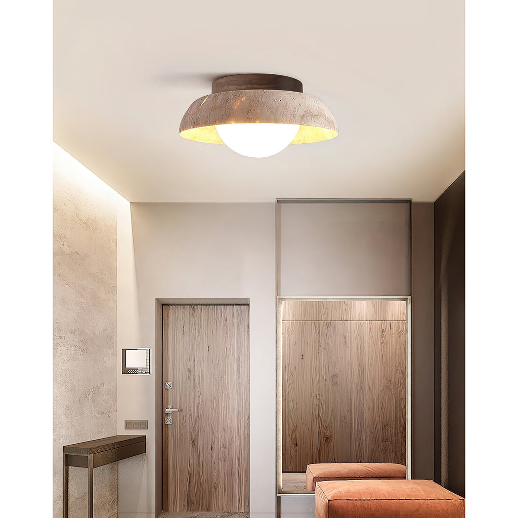 Cuvela Plafonnier Minimaliste Moderne En Travertin - Neutralighting