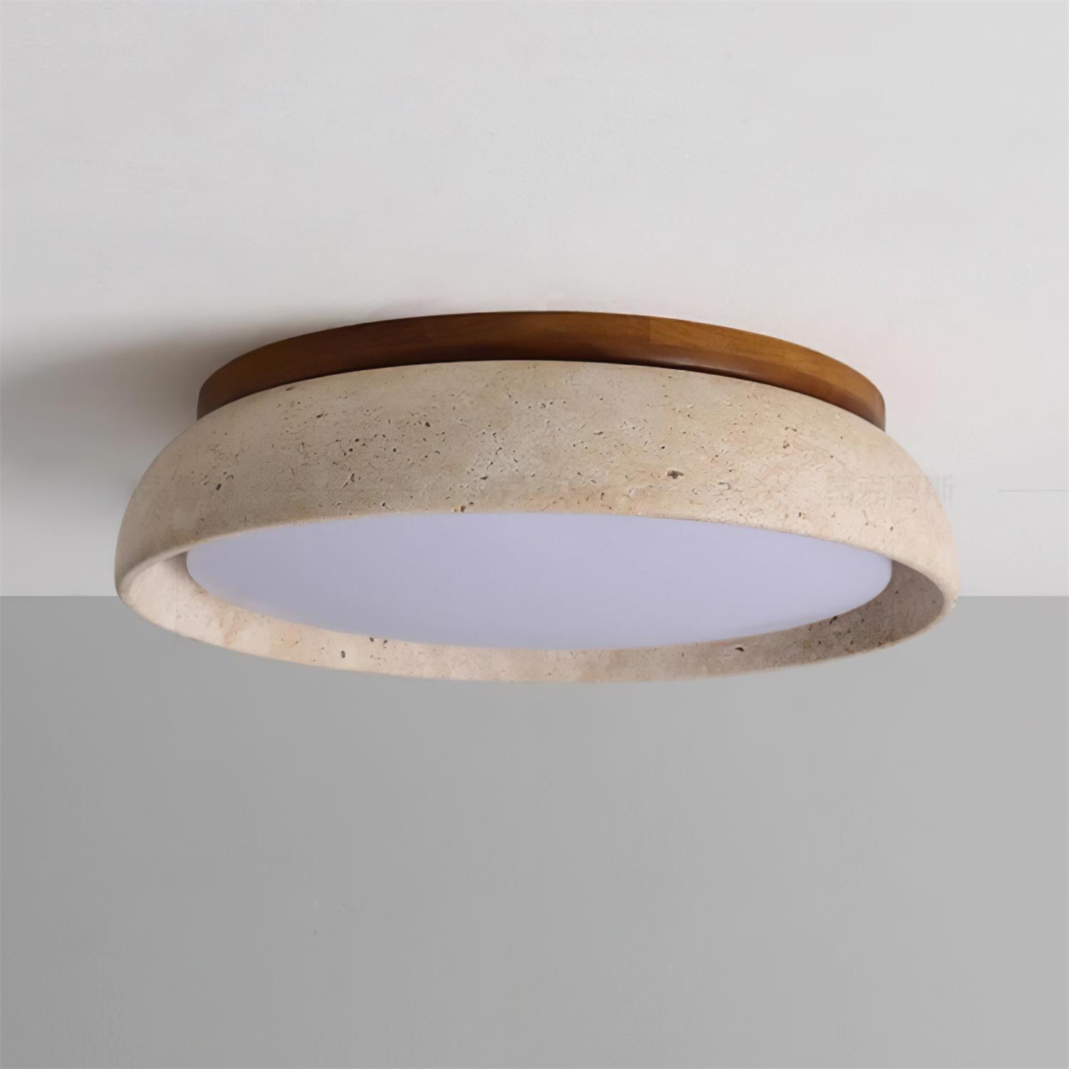 Kloris Plafonnier en pierre travertin - Neutralighting