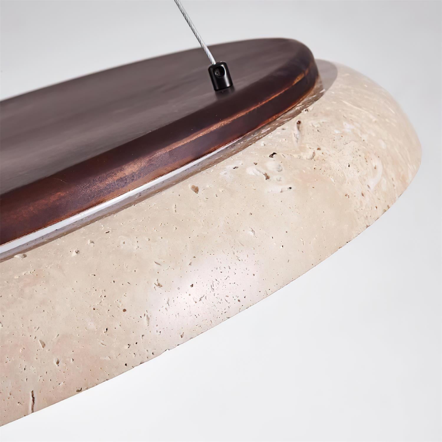 Ritta Lampe Pendante Moderne Travertin - Neutralighting