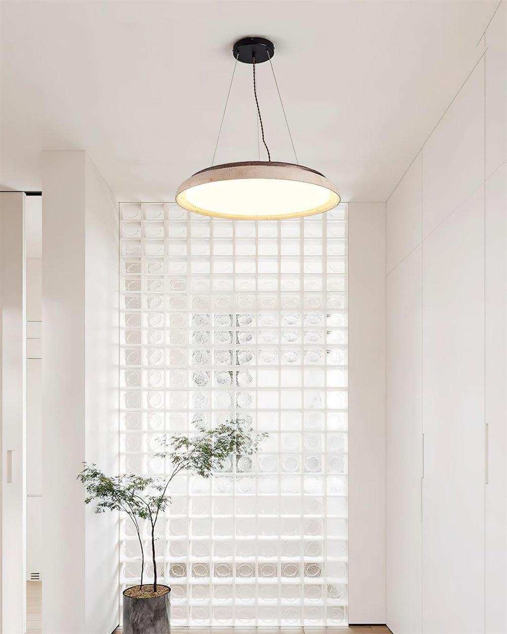 Ritta Lampe Pendante Moderne Travertin - Neutralighting
