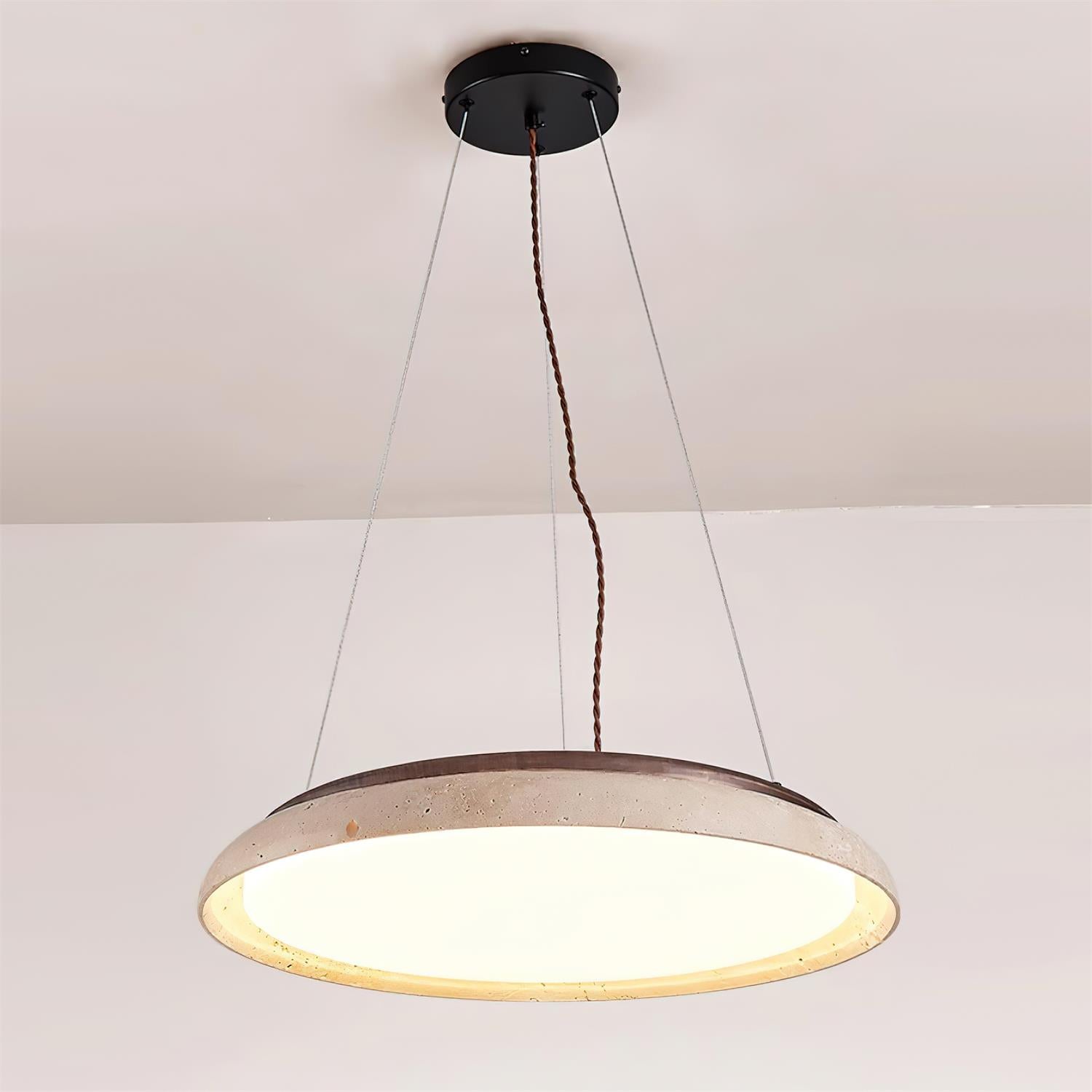 Ritta Lampe Pendante Moderne Travertin - Neutralighting