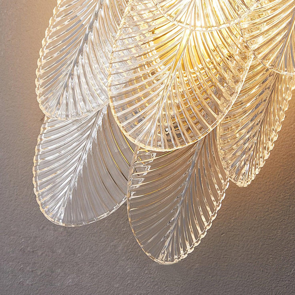 Nima Applique Murale en Laiton Verre Inspiration Feuille - Neutralighting