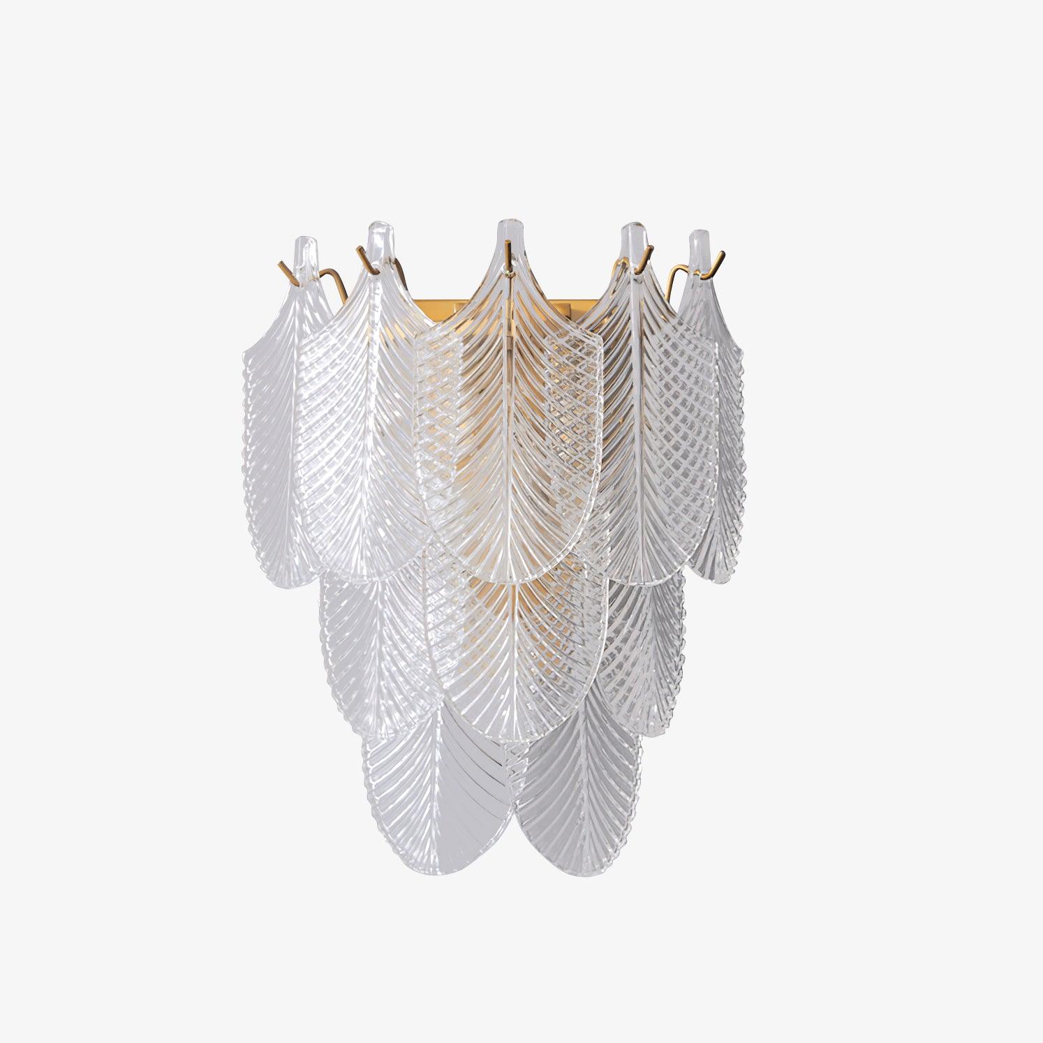 Nima Applique Murale en Laiton Verre Inspiration Feuille - Neutralighting