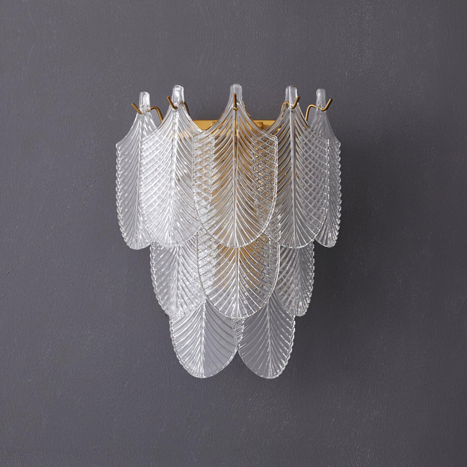 Nima Applique Murale en Laiton Verre Inspiration Feuille - Neutralighting