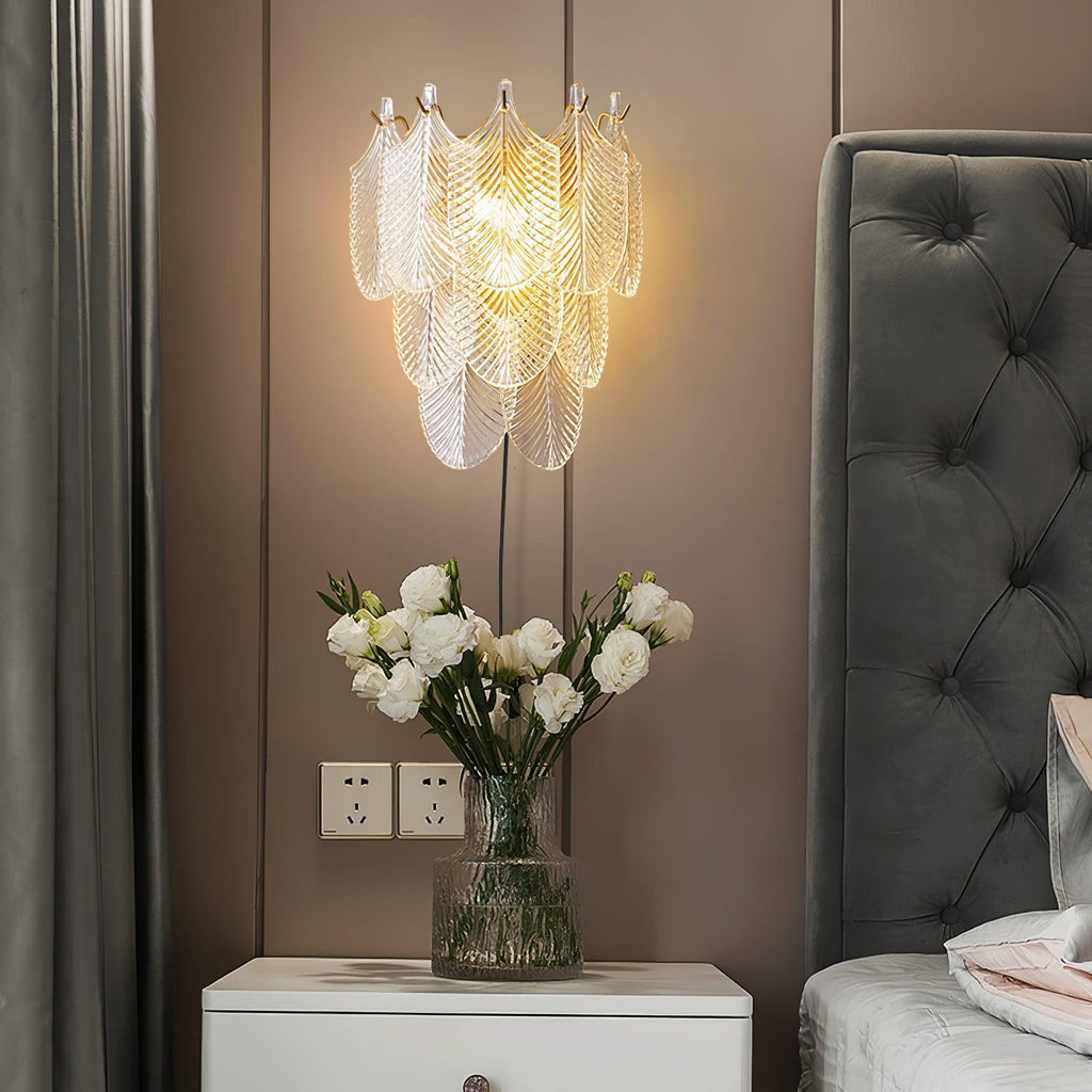 Lustra Wall Sconce Brass Murano Glass - Neutralighting