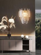 Nima Applique Murale en Laiton Verre Inspiration Feuille - Neutralighting