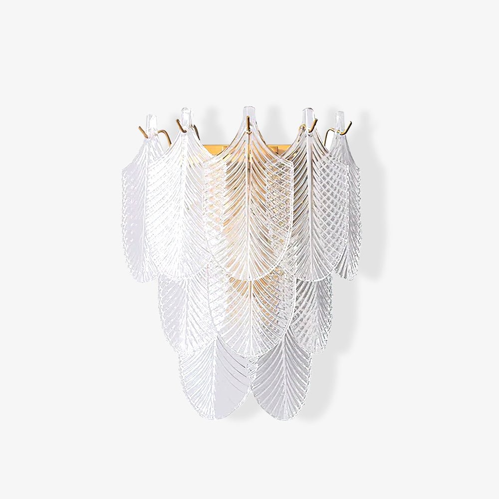 Nima Applique Murale en Laiton Verre Inspiration Feuille - Neutralighting