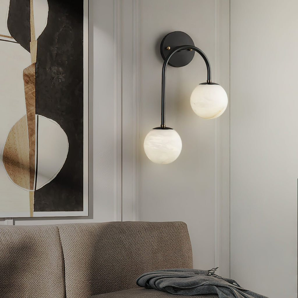 Elthaila Applique Murale Moderne En Laiton Et Albâtre - Neutralighting