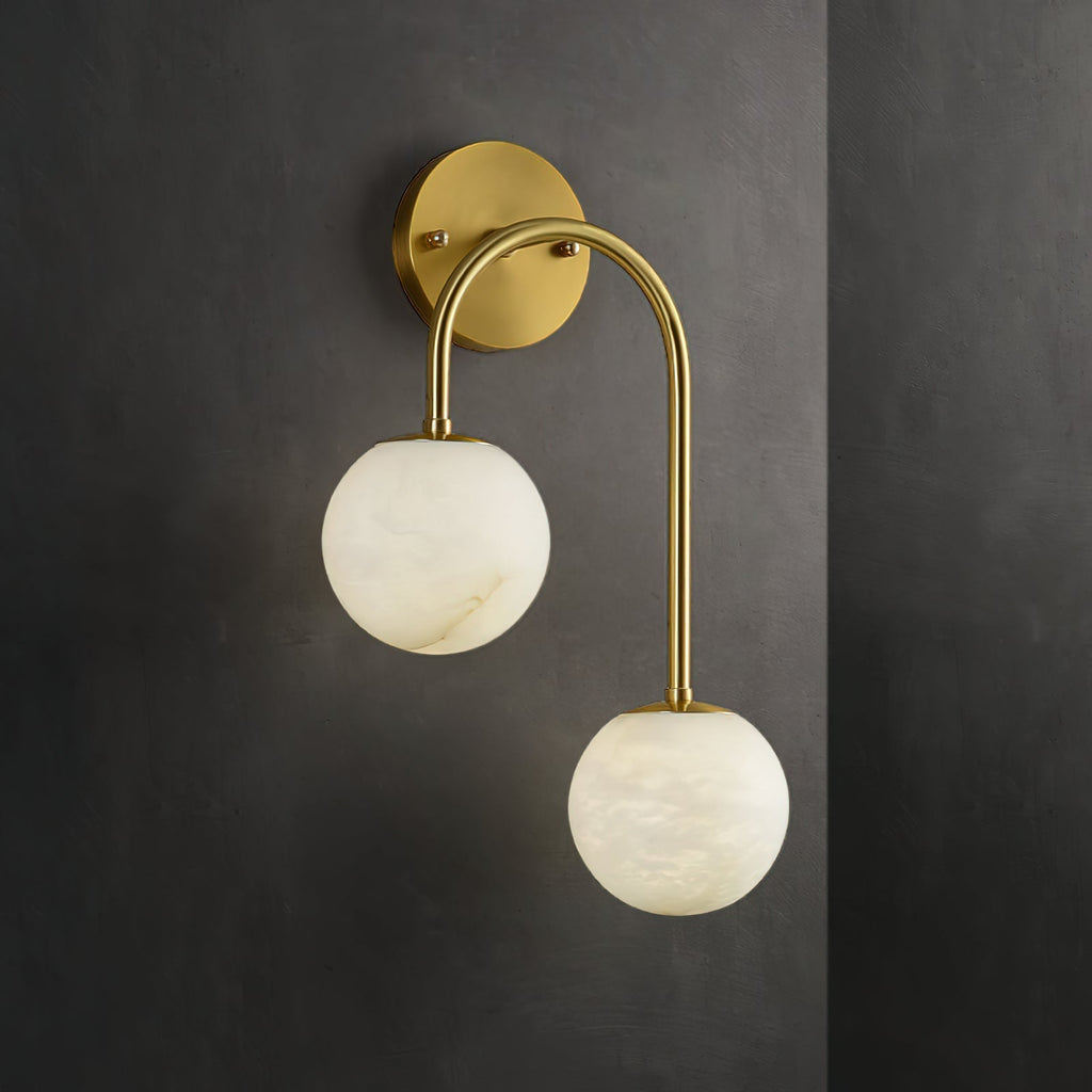 Elthaila Applique Murale Moderne En Laiton Et Albâtre - Neutralighting