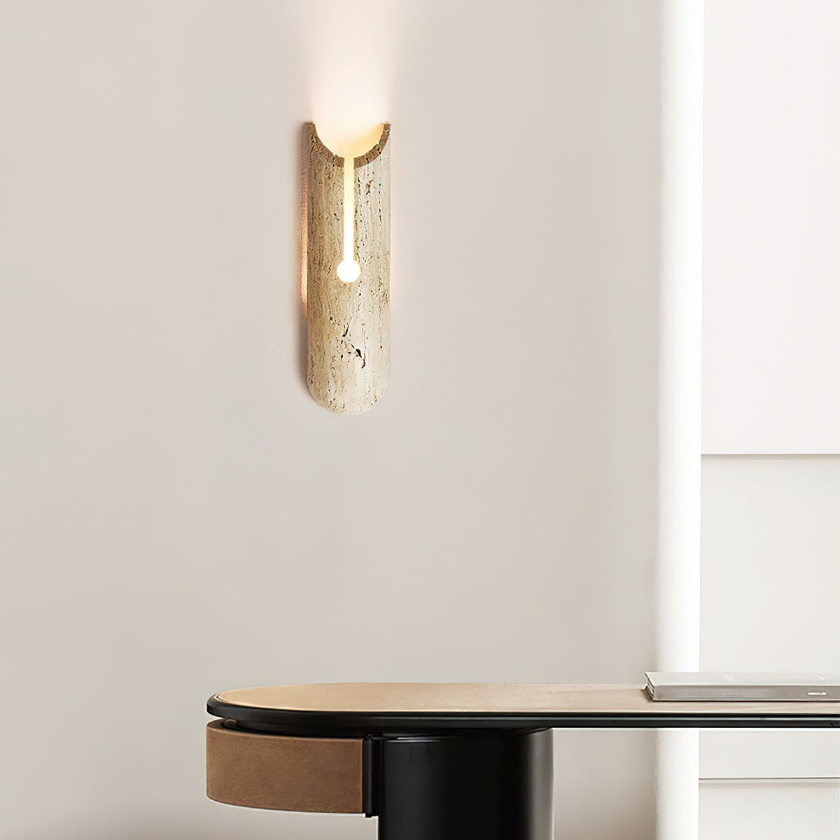 Olnorila Applique Murale Moderne En Travertin - Neutralighting