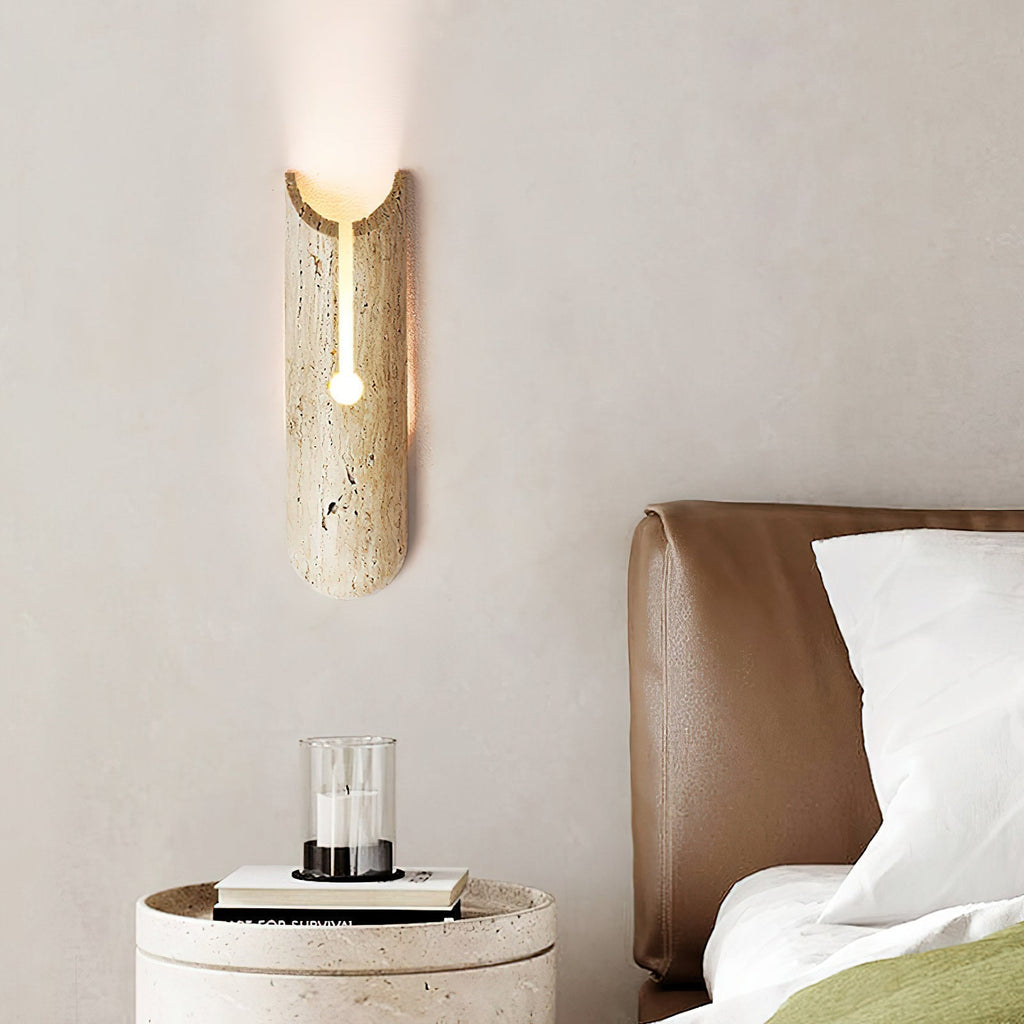 Olnorila Applique Murale Moderne En Travertin - Neutralighting