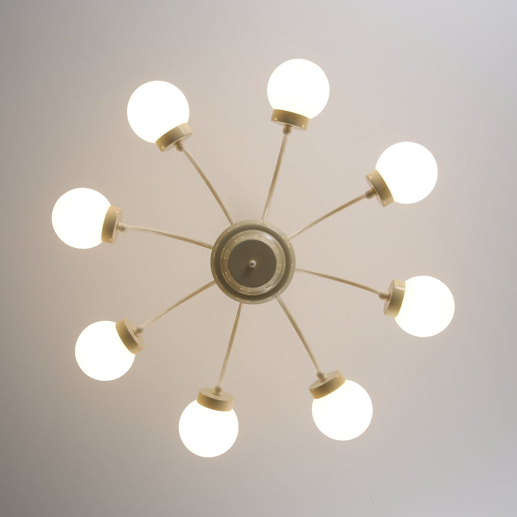 Lustra Lustre 8-Lumières Globe Pivone Élégant - Neutralighting