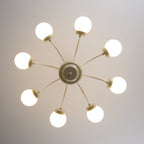 Lustra Lustre 8-Lumières Globe Pivone Élégant - Neutralighting
