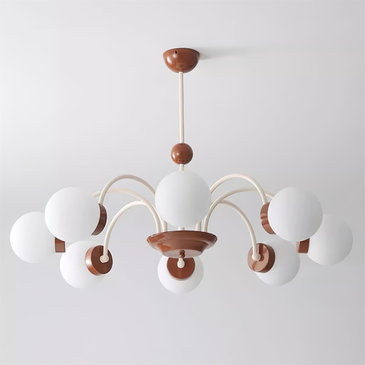 Lustra Lustre 8-Lumières Globe Pivone Élégant - Neutralighting