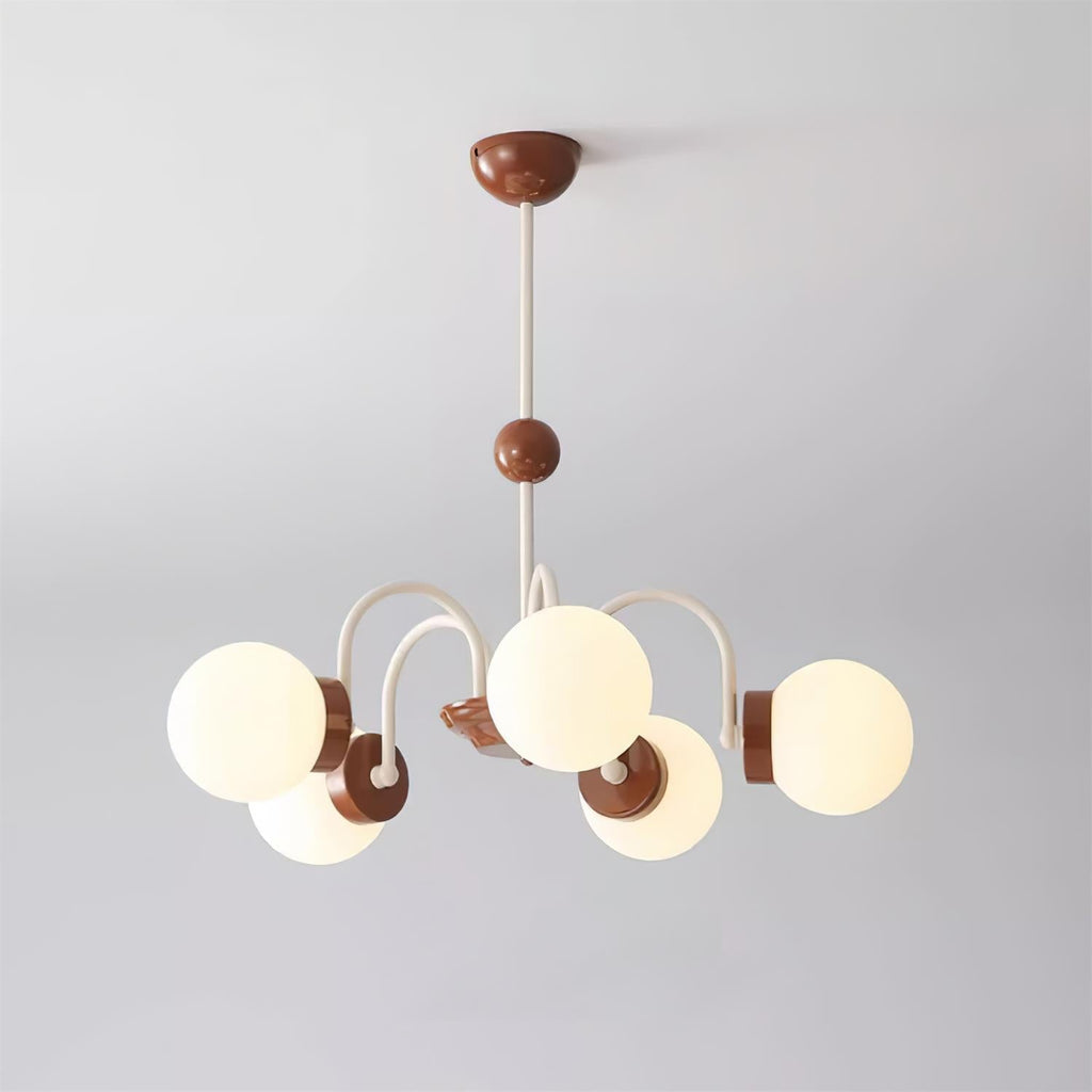 Lustra Lustre 8-Lumières Globe Pivone Élégant - Neutralighting