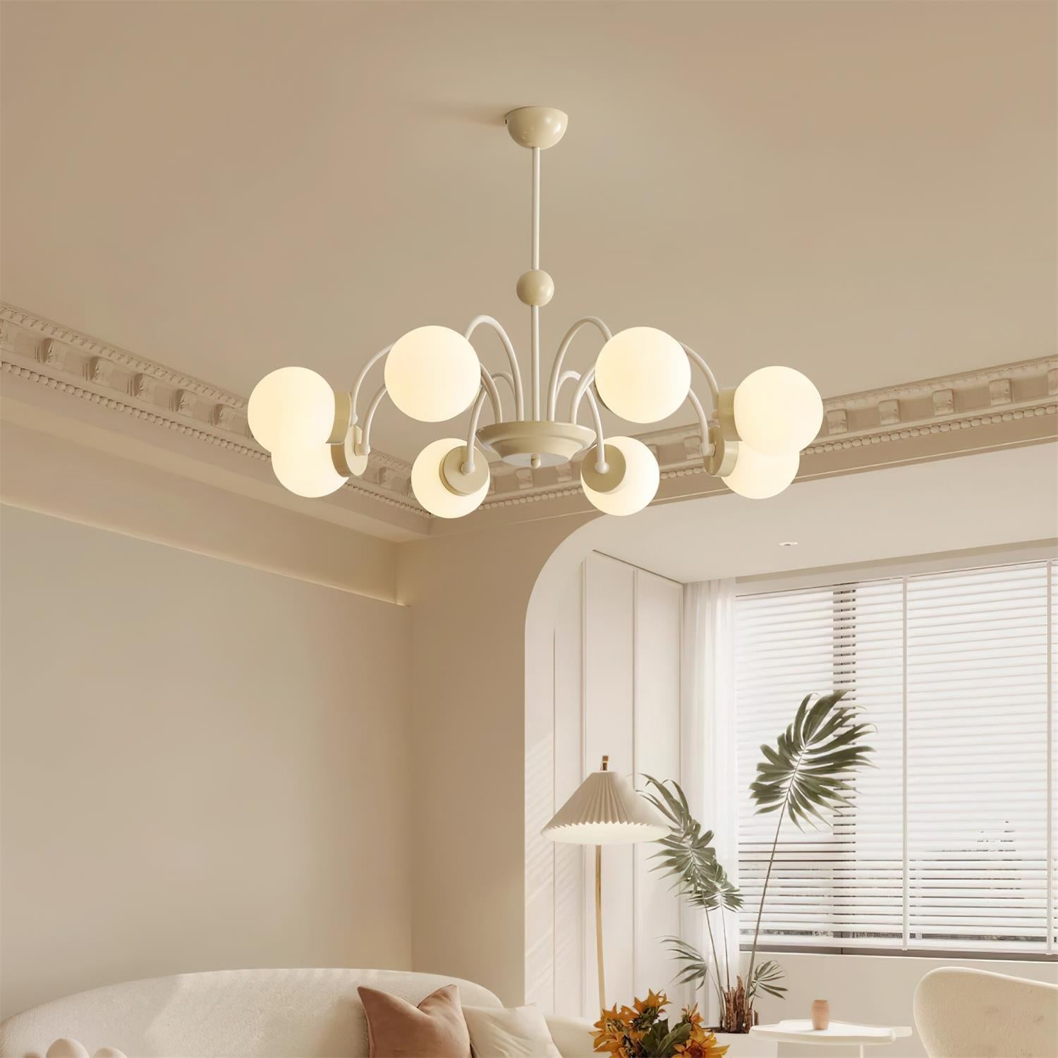 Lustra Lustre 8-Lumières Globe Pivone Élégant - Neutralighting