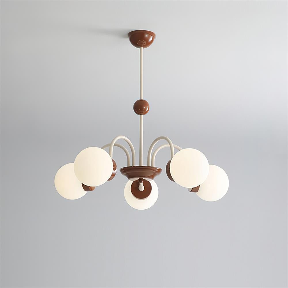 Lustra Lustre 8-Lumières Globe Pivone Élégant - Neutralighting