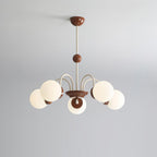 Lustra Lustre 8-Lumières Globe Pivone Élégant - Neutralighting
