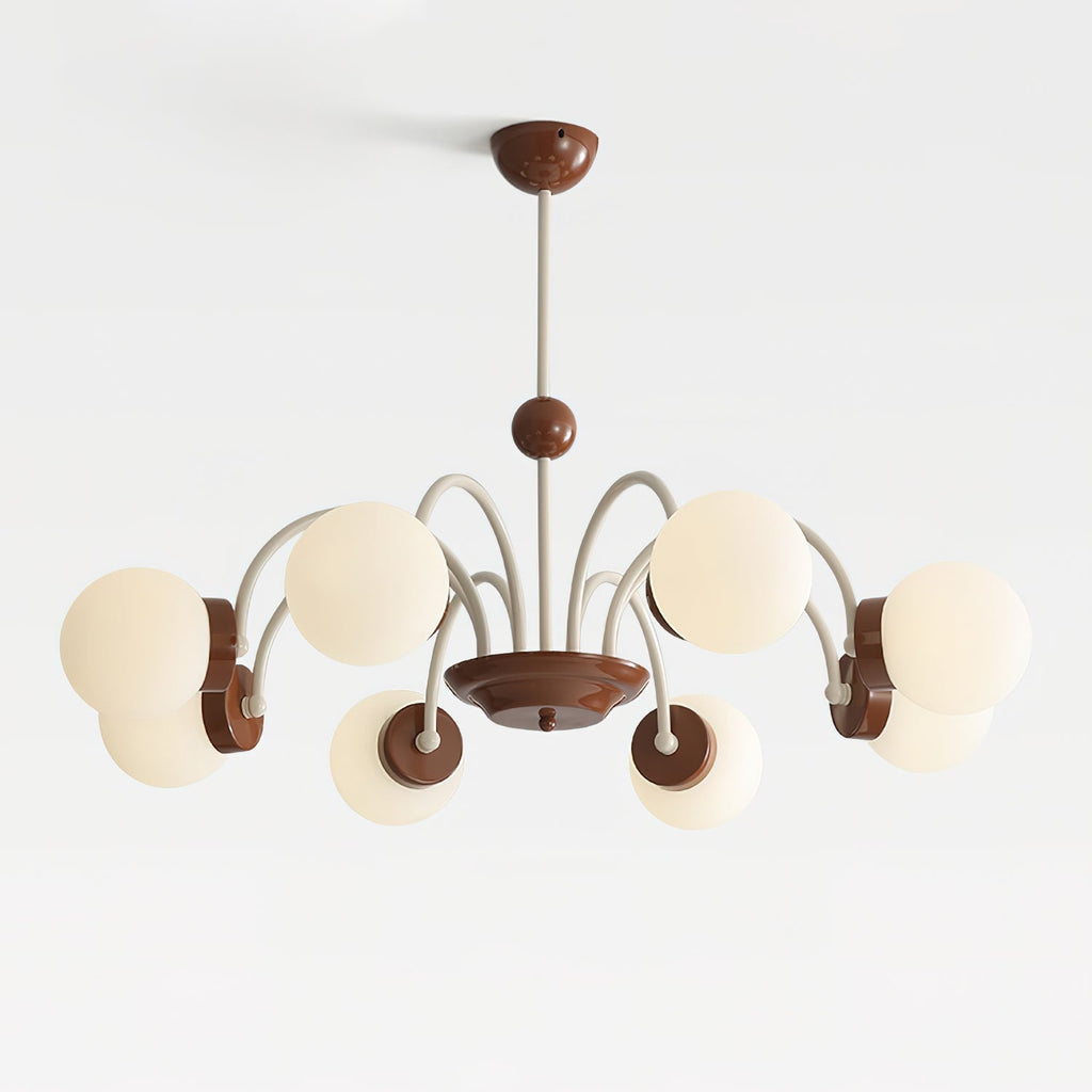 Lustra Lustre 8-Lumières Globe Pivone Élégant - Neutralighting