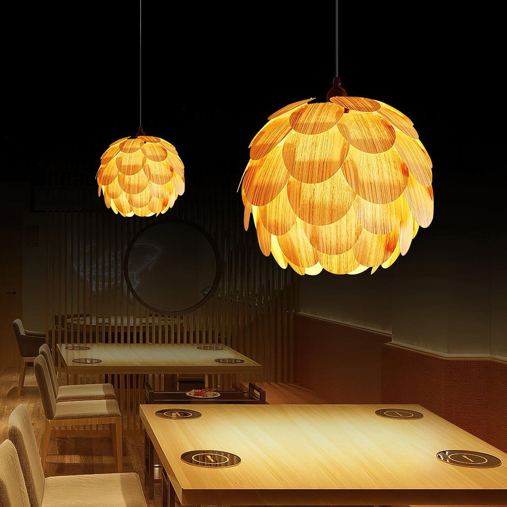 Wlara Suspension moderne en bois - Neutralighting