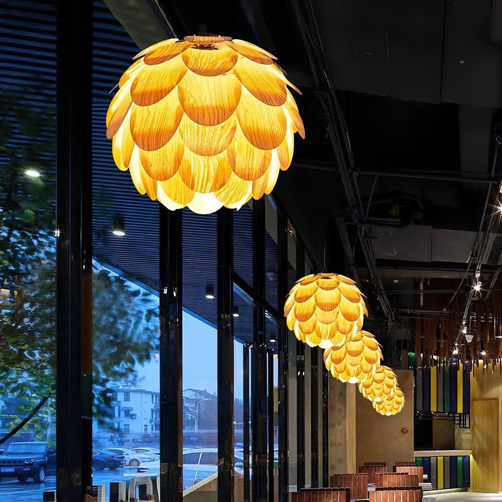 Wlara Suspension moderne en bois - Neutralighting