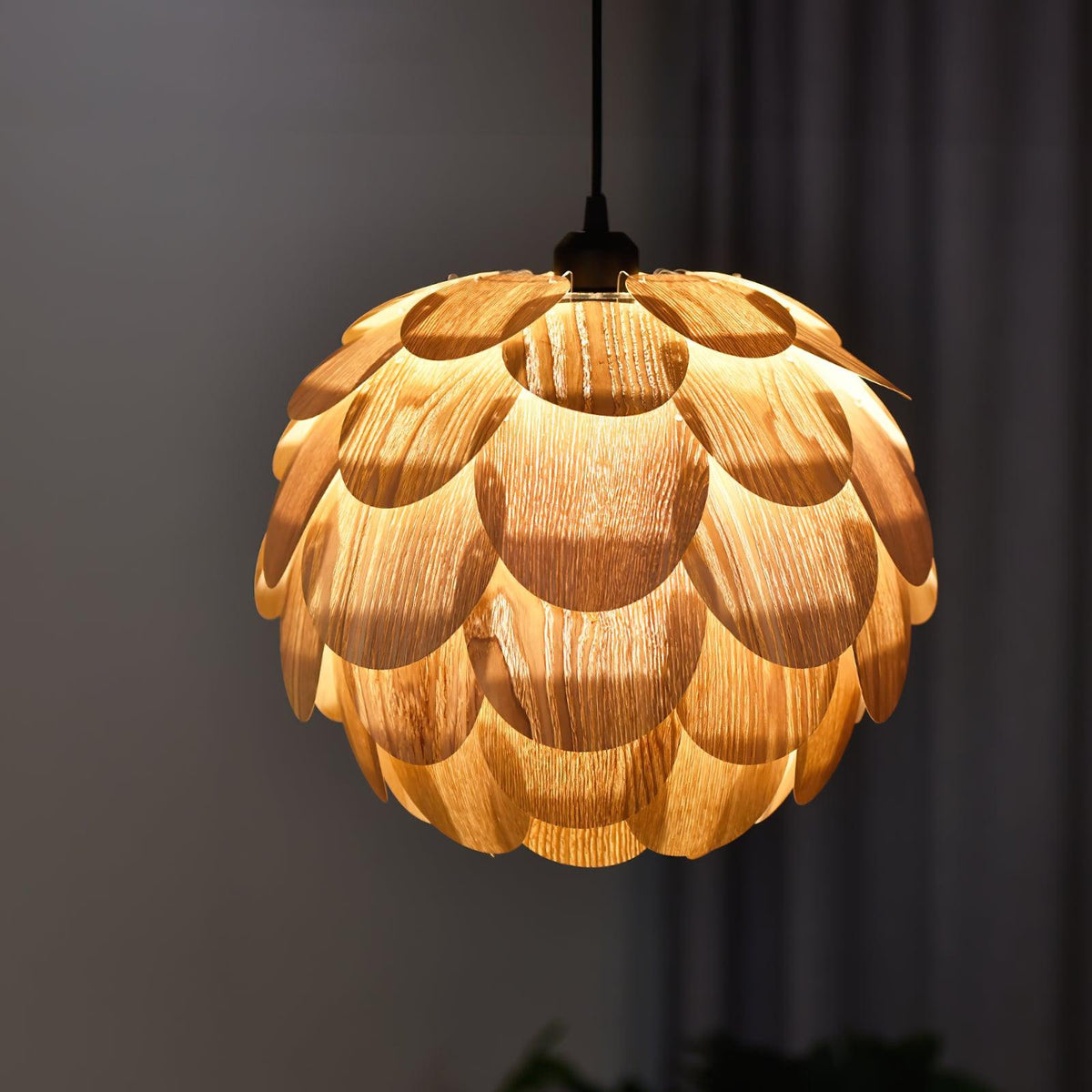 Wlara Suspension moderne en bois - Neutralighting